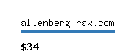 altenberg-rax.com Website value calculator
