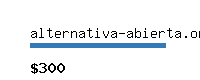 alternativa-abierta.org Website value calculator