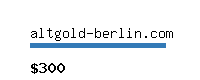altgold-berlin.com Website value calculator