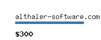 althaler-software.com Website value calculator