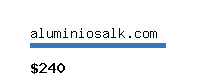 aluminiosalk.com Website value calculator