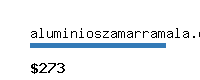 aluminioszamarramala.com Website value calculator