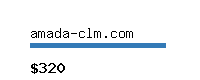amada-clm.com Website value calculator