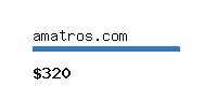 amatros.com Website value calculator