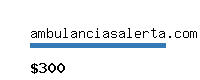 ambulanciasalerta.com Website value calculator