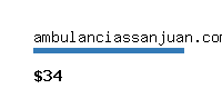 ambulanciassanjuan.com Website value calculator