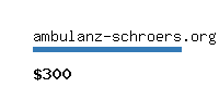 ambulanz-schroers.org Website value calculator