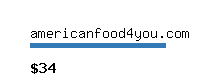 americanfood4you.com Website value calculator