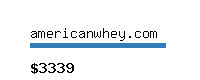 americanwhey.com Website value calculator