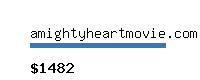 amightyheartmovie.com Website value calculator