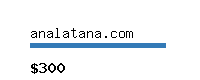 analatana.com Website value calculator