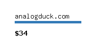 analogduck.com Website value calculator