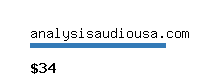 analysisaudiousa.com Website value calculator