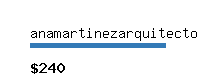 anamartinezarquitecto.com Website value calculator