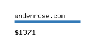 andenrose.com Website value calculator