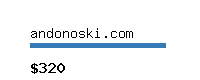 andonoski.com Website value calculator