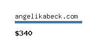 angelikabeck.com Website value calculator