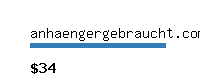 anhaengergebraucht.com Website value calculator