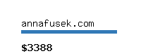 annafusek.com Website value calculator