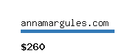 annamargules.com Website value calculator
