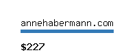 annehabermann.com Website value calculator