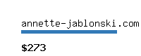 annette-jablonski.com Website value calculator