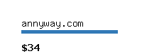 annyway.com Website value calculator