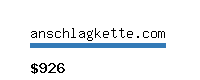 anschlagkette.com Website value calculator