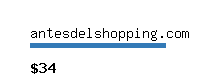 antesdelshopping.com Website value calculator