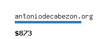 antoniodecabezon.org Website value calculator