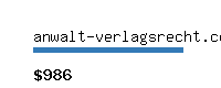 anwalt-verlagsrecht.com Website value calculator