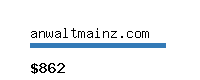anwaltmainz.com Website value calculator