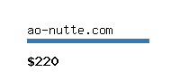 ao-nutte.com Website value calculator