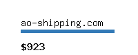 ao-shipping.com Website value calculator