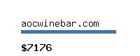 aocwinebar.com Website value calculator