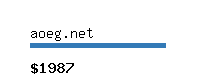 aoeg.net Website value calculator