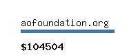 aofoundation.org Website value calculator