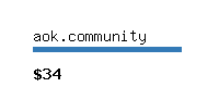 aok.community Website value calculator