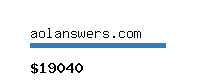 aolanswers.com Website value calculator