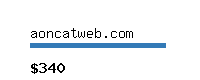 aoncatweb.com Website value calculator