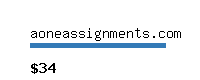 aoneassignments.com Website value calculator