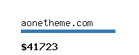 aonetheme.com Website value calculator