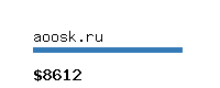 aoosk.ru Website value calculator