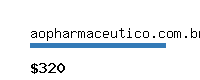 aopharmaceutico.com.br Website value calculator