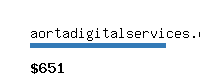 aortadigitalservices.com Website value calculator