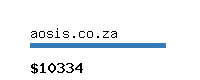 aosis.co.za Website value calculator