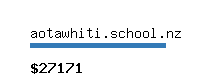 aotawhiti.school.nz Website value calculator