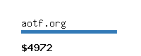 aotf.org Website value calculator