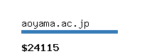 aoyama.ac.jp Website value calculator