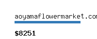 aoyamaflowermarket.com Website value calculator